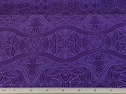 Australian Aboriginal Untitled Purple by Nambooka