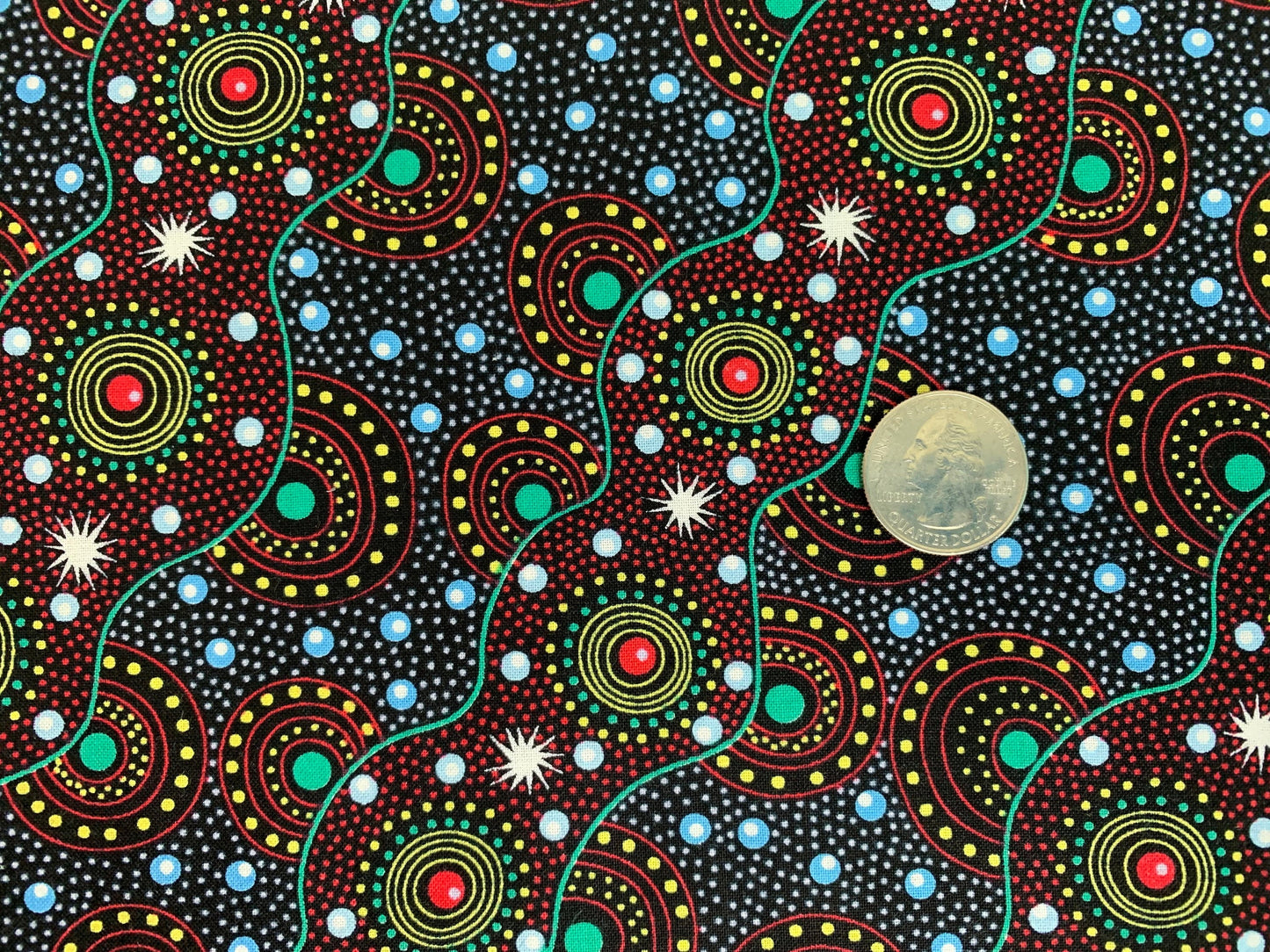 Australian Aboriginal Bush Dreaming of Utopia Red