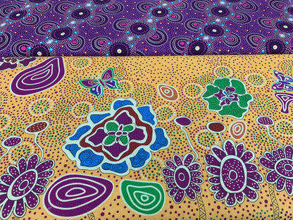Australian Aboriginal Bush Dreaming of Utopia Purple