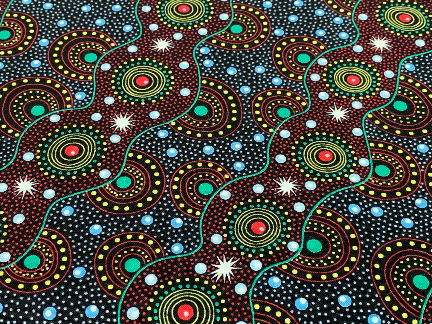 Australian Aboriginal Bush Dreaming of Utopia Red