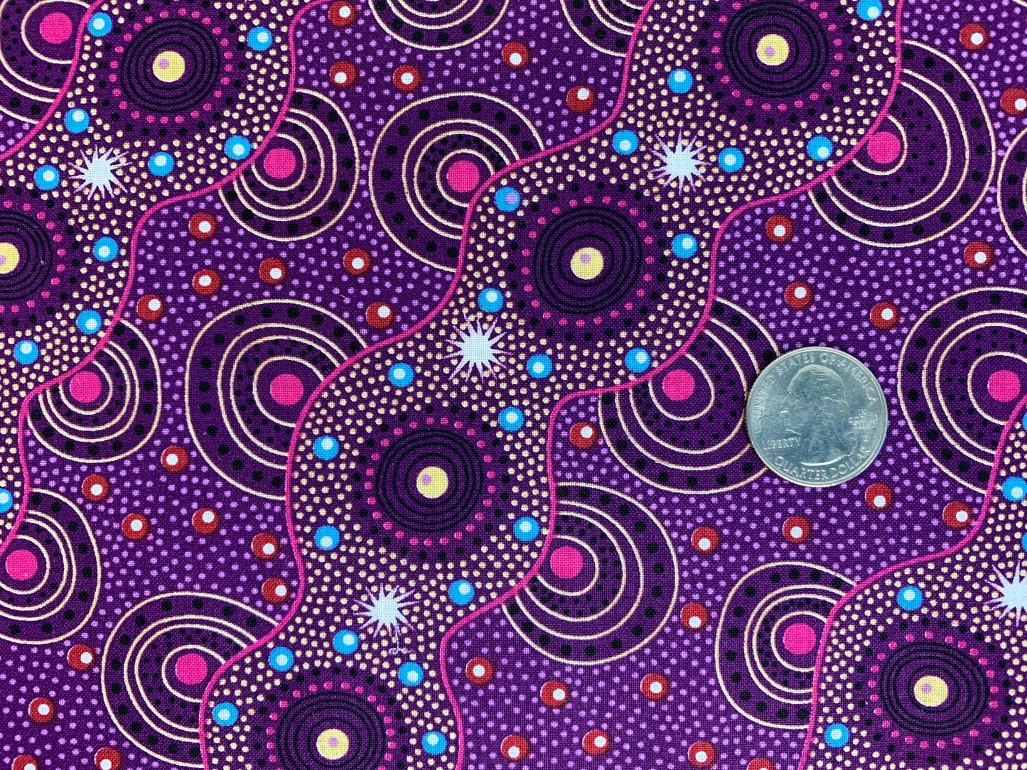 Australian Aboriginal Bush Dreaming of Utopia Purple