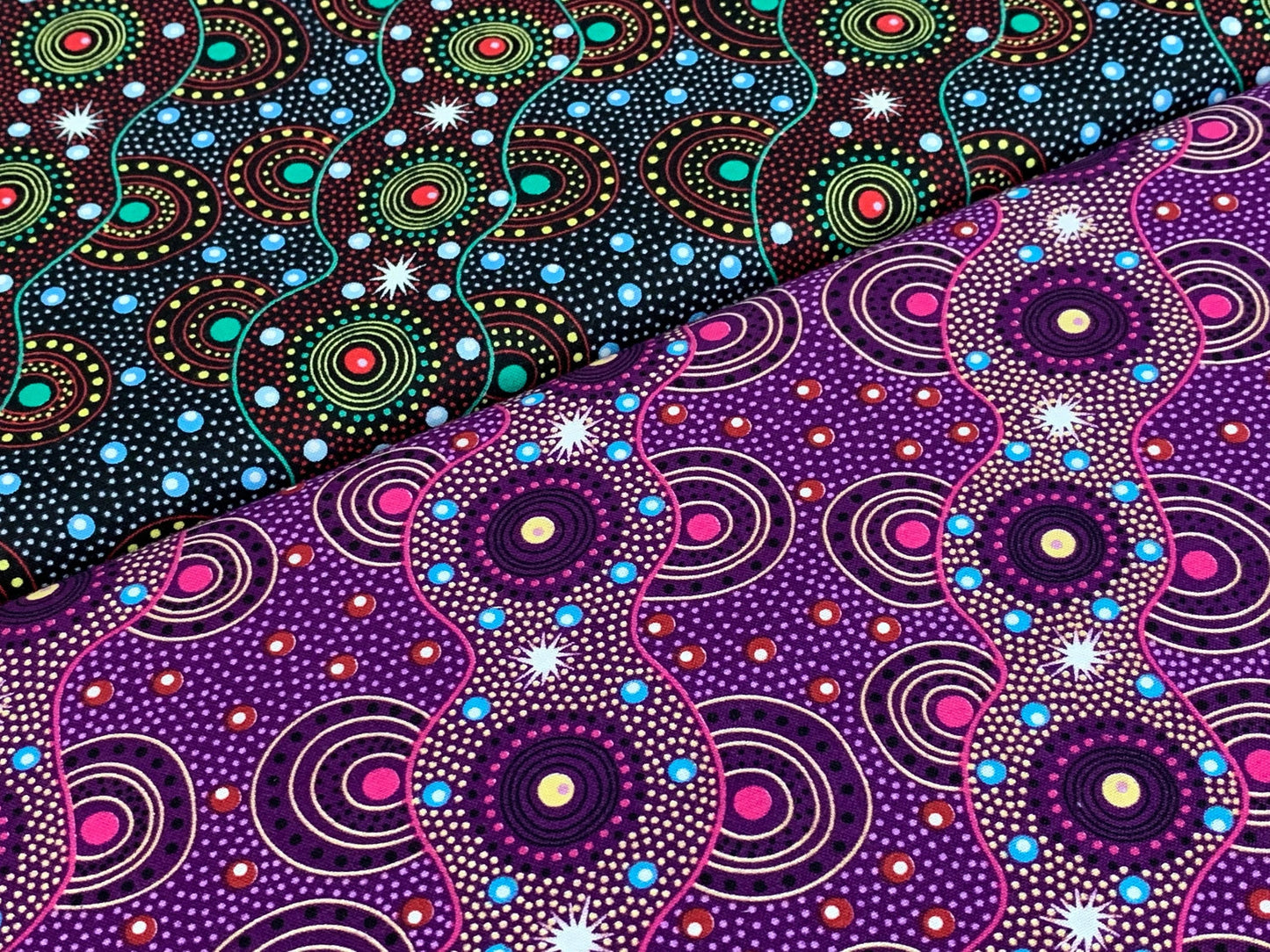 Australian Aboriginal Bush Dreaming of Utopia Purple