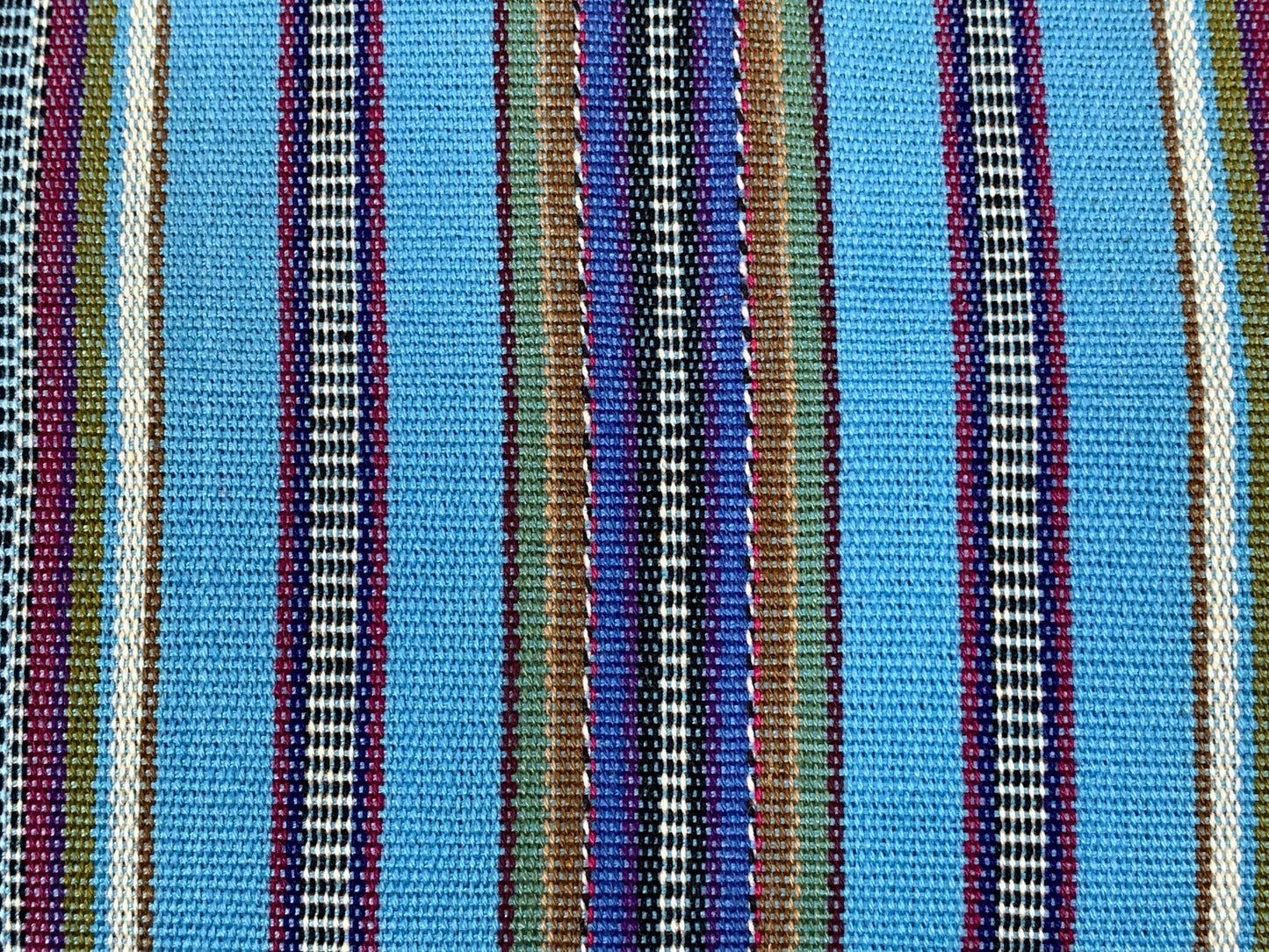 Guatemalan Handwoven Baby Blue Stripes