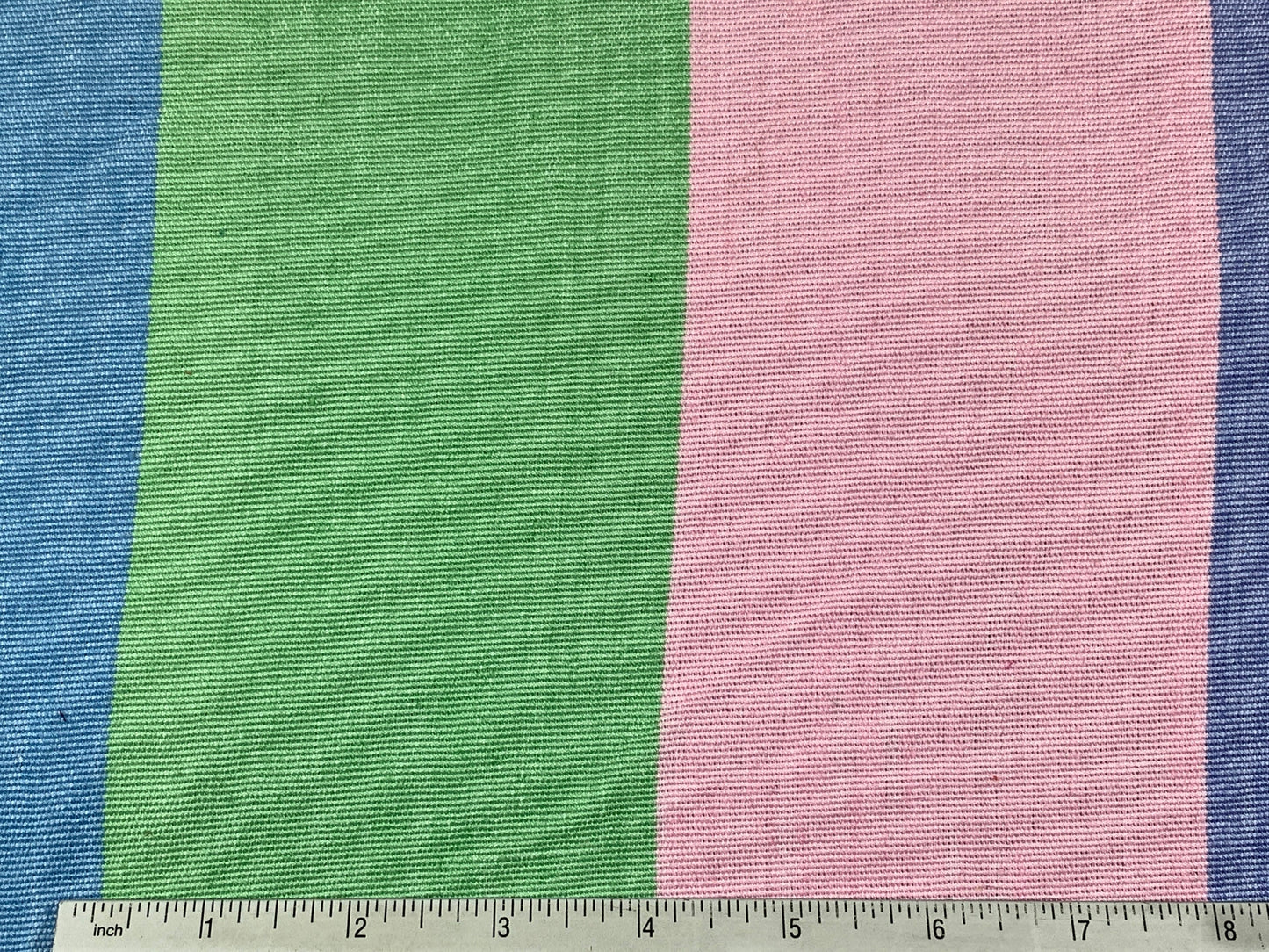 Guatemalan Handwoven Pastel Pink, Green, Blue Wide Stripes