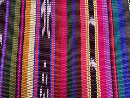 Guatemalan Handwoven Bright Southwest Style Ikat