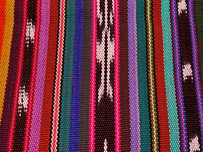 Guatemalan Handwoven Bright Southwest Style Ikat