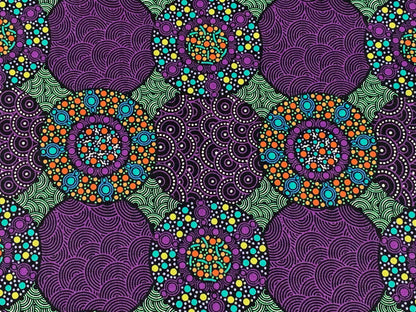 Australian Aboriginal Wildflowers and Bush Tuckers Purple