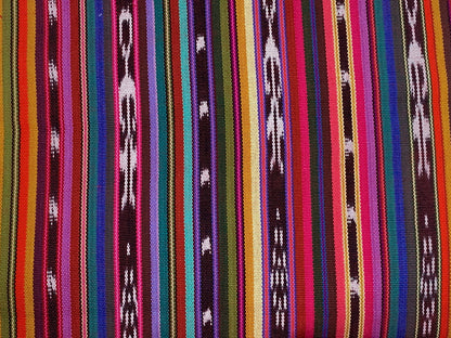Guatemalan Handwoven Bright Southwest Style Ikat