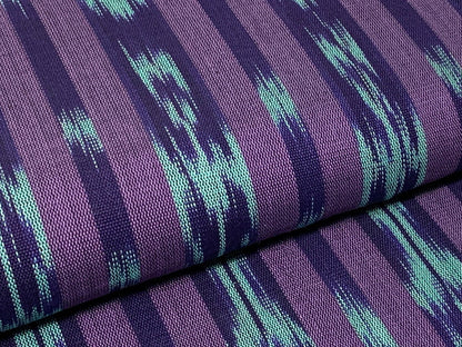 Guatemalan Handwoven Purple & Turquoise Ikat
