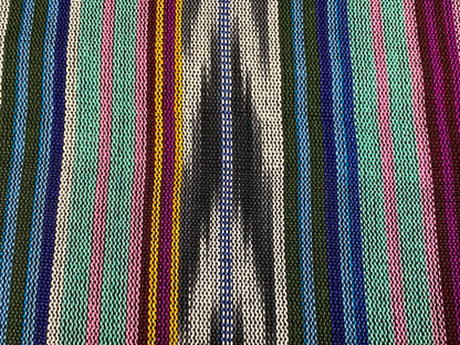 Guatemalan Ikat Gray & Pastel Stripes
