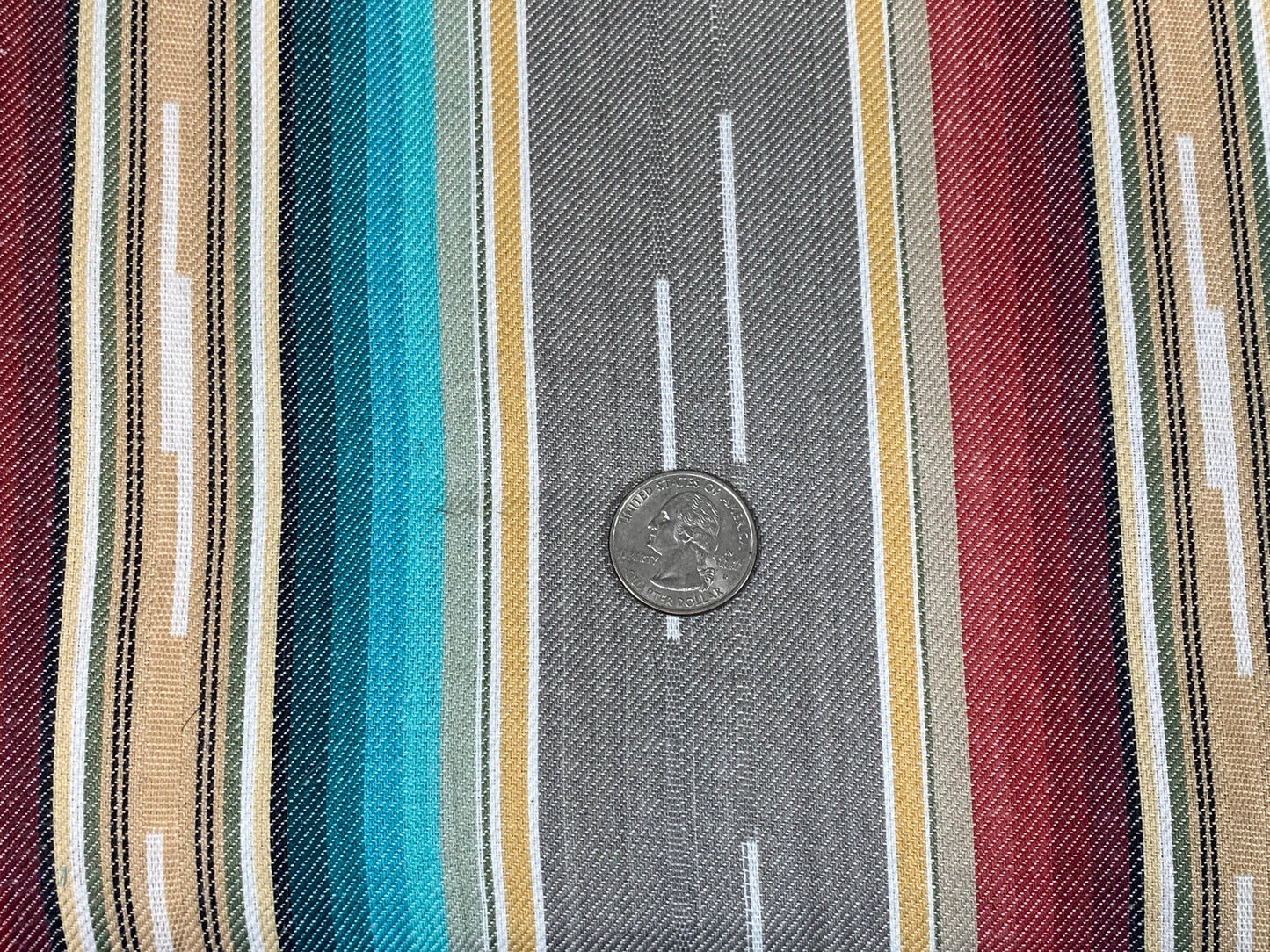 Southwest Style Woven Turquoise, Red, & Gray