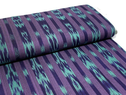 Guatemalan Handwoven Purple & Turquoise Ikat