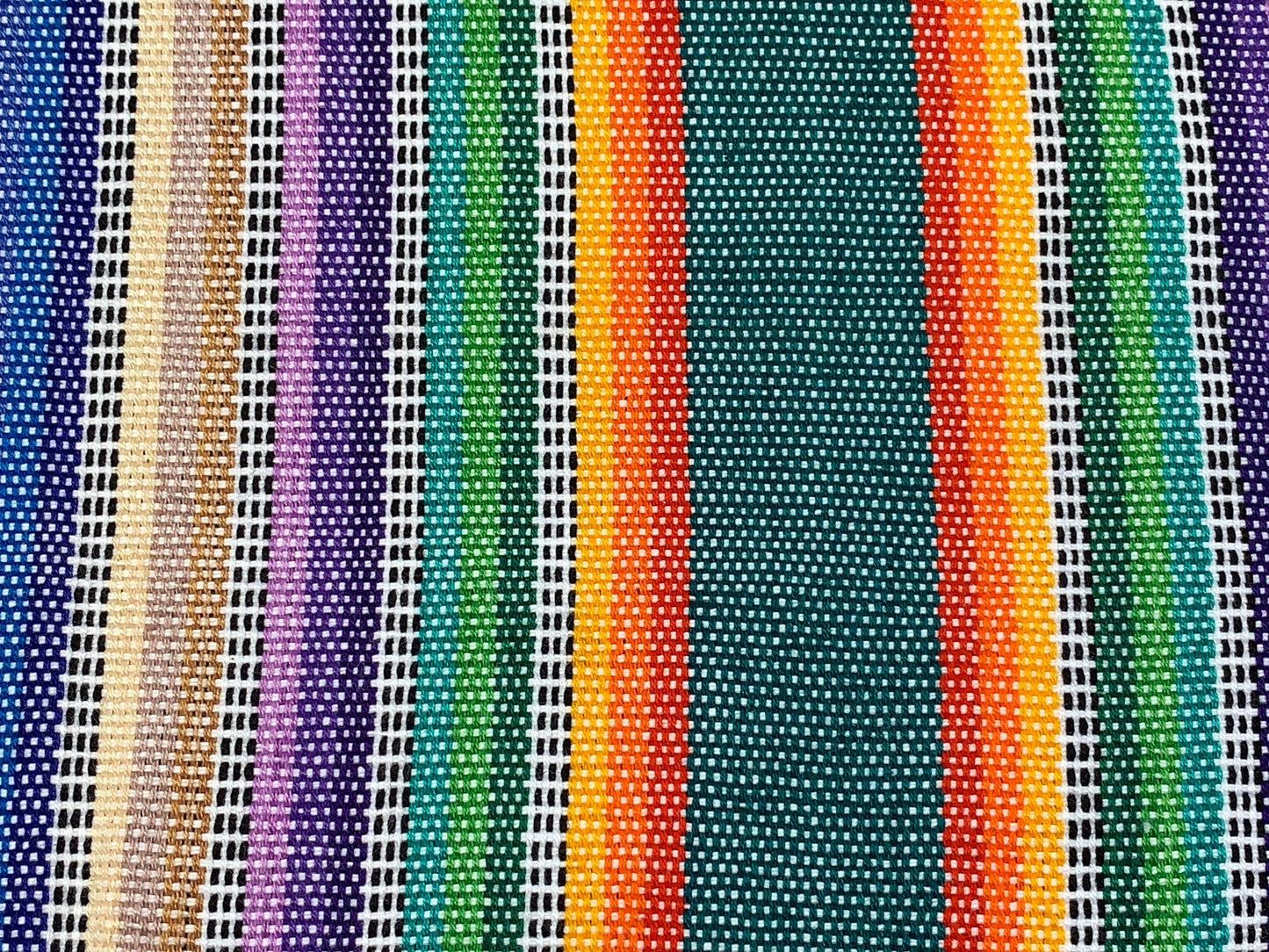 Guatemalan Handwoven Pastel Rainbow Ikat