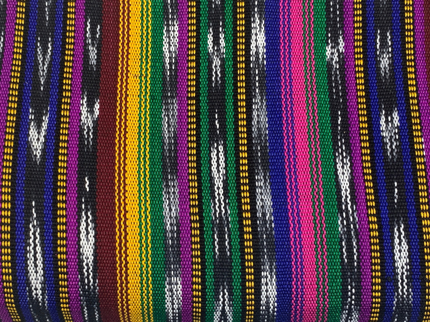 Guatemalan Handwoven Assorted Color Bright Striped Ikat