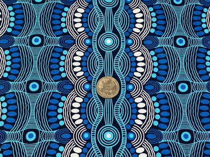 Australian Aboriginal Desert Flora Blue