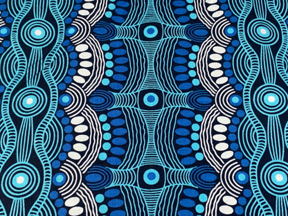 Australian Aboriginal Desert Flora Blue