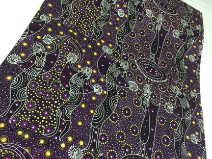 Australian Aboriginal Dancing Spirit Purple